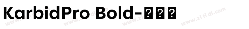 KarbidPro Bold字体转换